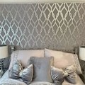 Miniatyrbild 3 av 4: Arthouse Sequin Trellis Grå/Silver