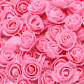 Miniatyrbilde 8 av 11: 100 Stykker Teddybjørn av Roser 3cm Skum Bryllup Dekorativ Juledekor for Hjem DIY Gaveeske Kunstige Blomster 8 100 Pieces