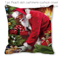 Miniatyrbild 1 av 11: Jultomten Jul Dörrmatta Kuddfodral Juldekorationer för Hemmet 2023 Navidad Ornament Julgransprydnader Nyårspresenter Pillowcase - 022