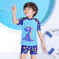 Pikkukuva 3 / 3: Poikien Uimapuku Split Aurinkosuoja Uima-asu 2330 Blue 4XL 135-145cm