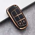 Miniatyrbilde 7 av 11: Mote Myk TPU Bilnøkkelveske Fullt deksel For Fiat Jeep For Dodge Ram 1500 Journey Charger Dart Challenger Durango Tilbehør 4 btns white shell
