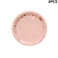Miniatyrbilde 10 av 11: Rose Gull Party Engangsservise Tallerken Nummer Ballong Jente Bursdagsfest Bryllupsdekor Voksen Feiring Baby Shower Dekor 8pcs 9inch plate