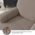 Miniatyrbild 3 av 11: Fåtöljöverdrag för vardagsrum, elastiskt överdrag för vilstol, avkopplande sofföverdrag, relaxfåtöljöverdrag Beige