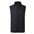 Miniatyrbild 3 av 11: Herr Utomhus USB Infraröd Värmeväst Jacka Herr Vinter Elektrisk Uppvärmd Väst Midjeväst För Sport Vandring Oversized 5XL 2 areas Twill black 4XL