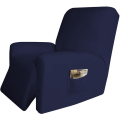 Miniatyrbillede 7 af 11: 4 stk. Recliner Sofabetræk til Stue Elastisk Lænestolsbetræk Beskyttelse Lazy Boy Relax Lænestolsbetræk Grey blue