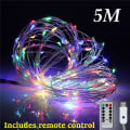 Miniatyrbilde 11 av 11: 3 stk. Stjernefylt Romantisk LED Gardinlys for Juletre/gave/Hjem/Girlander/Dekorasjon Blue 3M