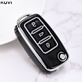 Pikkukuva 6 / 11: TPU Auton Avaimen Kotelo Suojus Avaimenperä Polo Tiguan Passat B5 B6 B7 Golf MK Jetta Skoda Kodiaq Superb Octavia Seat Jne C style White
