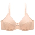 Pikkukuva 1 / 5: Naisten ison koon rintaliivit seksikkäät kukkaispitsiset rintaliivit vuoriton kaarituellinen Bralette-alusvaatteet Plus-koon rintaliivit Beige 85C