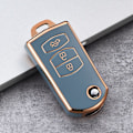 Miniatyrbillede 1 af 11: 2 3 Knapper Blød TPU Flip Bil Nøgle Etui Cover Til Mazda 3 2 6 2003 2004 2005 2006 2007 2008 2009 2010 2011 2012 2013 Bilholder B grey shell