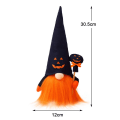 Miniatyrbillede 1 af 8: Hat Grimasse Gammel Mand Glødende Rudolph Plysdukke Dværgedukke Halloween Gave Barn Dreng Pige Juledukke Boligindretning Soveværelse Black 1pcs