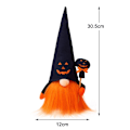 Pikkukuva 6 / 8: Hattu irvistys Vanha mies Hehkuva Rudolph Pehmolelu Kääpiönukke Halloween Lahja Lapsi Poika Tyttö Joulunukke Kodin Sisustus Makuuhuone Orange2pcs