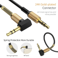 Miniatyrbillede 2 af 7: 3.5MM Jack AUX Lydkabel Han til Han Til Telefon Bilhøjttaler MP4 Hovedtelefon 2m Guldbelagt Jack 3.5 Fjeder Lydkabler White 2m