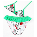 Pikkukuva 1 / 11: Uimapuku Lasten Bikini Tytöt Jaettu Kolmio Lasten Uima-asut Green 8 Year128CM