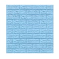Pikkukuva 1 / 5: Itseliimautuva seinäpaneeli, kiviefekti, tiilikuvio, 3D-vaahtomuovi, vedenpitävä tapetti, vaaleansininen Light Blue