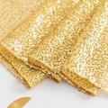 Miniatyrbilde 2 av 11: 2 stk. paljettbordflagg bryllupsseremoni oppsett duk bordløper juledekorasjon polyester firkantet glitterpaljett Rose Red 30*140cm/80g