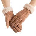 Miniatyrbild 1 av 11: Söta lurviga varma handskar höst och vinter damhandskar fullfingerhandskar dam utomhussporthandskar damhandskar skärm 10 One Size