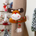 Miniatyrbillede 9 af 11: Julegardinholder Glædelig Jul Dekorationer til Hjemmepynt Santa Claus Julegardin Noel Boligindretning WT-Santa Claus