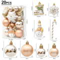 Miniatyrbild 11 av 11: Julgranskulor Röda Polkagrisar Hängande Ornament Stora Hängen Set Juldekorationer För Hemmet 2024 Natal Navidad Nyår Red-20pcs