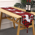 Miniatyrbillede 10 af 11: Julepynt Strikket Bordløber Spisebord Julemandsdekoration Hjemmepynt New table runner for the elderly