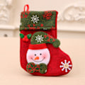 Miniatyrbild 1 av 11: Juldekorationer Jultomte Små Strumpor Julgranshänge Julstrumpor Presentpåse Julväska Snowflake socks (Snowman style)