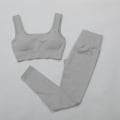 Miniatyrbild 11 av 11: Yoga Set Träningskläder Yoga Leggings och BH för Kvinnor top pants pink 1 L