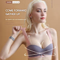 Miniatyrbild 4 av 4: Flarixa Latex Underkläder Sömlösa Plus Size Damunderkläder Osynlig Push Up Sport-BH Utan Byglar Låg Skärning Sexiga Underkläder 5XL Green M