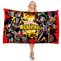 Pikkukuva 1 / 10: My Hero Academia Rantapyyhe Anime 3D Herkkä Mikrokuitu Kylpypyyhe Ulkoilupeitto Olohuone Kodin Sisustus Uima-asu Muoti Pattern 1 150X180CM