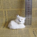 Miniatyrbillede 9 af 11: 3 Stilarter Mini Siddende Rævemodel Sød Simulation Brun Ræv Boligindretning Bryllupsfødselsdagsgave Plysfigurer Håndværk Miniaturer 02