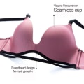 Pikkukuva 4 / 4: FINETOO Saumattomat Naisten Rintaliivit Seksikkäät Push Up Rintaliivit Naisten Alusvaatteet Naisten Urheilu- ja Yöasut Rintaliivit 32-38 Bralette Beige 32A/B