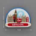 Miniatyrbillede 9 af 10: London Souvenir magnetiske 3D køleskabsmærkater Britisk soldat bus London Bridge køleskabsmagneter Verdensturisme souvenirs gaver London Bus