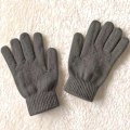 Miniatyrbilde 9 av 11: Vinter Dame Kasjmir Strikkede Hansker Høst Håndvarmer Tykk Fôring Hel Finger Votter Ski Korte Håndledd Hansker Grey One Size