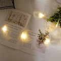 Miniatyrbild 4 av 5: Julgransgirlanger 2M 10 Led Fjäder Ljusslinga Bröllopsfest Dekoration Juldekorationer För Heminredning Default Title