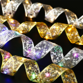 Pikkukuva 4 / 9: Jouluvalokoriste LED-nauhavalot Joulukuusen koristeet DIY Pitsirusetit Nauhavalot Navidad Kodin sisustus Uusi Vuosi 2023 silver warm 1M
