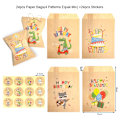 Miniatyrbillede 7 af 9: 24 sæt julekraftpapirsposer Julemand Snemand Ræv Julefest Gavepose Slikkagepose Gaveindpakningsartikler 24sets Xmas Pattern2