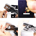 Miniatyrbild 4 av 6: 12 Färger 5mm Metallöljetter Kit Metall Öljett Kit Sko Öljett Öljettset för Läder Tyg Bälte Kläder Hantverk och Mer 300pcs 10 colors