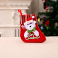 Miniatyrbild 11 av 11: Juldekorationer Jultomte Små Strumpor Julgranshänge Julstrumpor Presentpåse Julväska Snowflake socks (Snowman style)