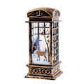Miniatyrbilde 1 av 11: Jul Stormlykt Lysestake Lampe Liten Nattlampe Gammel Snømann Dekor Liten Nattlampe Skrivebordsdekorasjon Phone Booth Elk