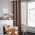 Miniatyrbilde 2 av 6: Boho blendingsgardiner for stue soverom røde ruter pledd bondegård jul kjøkken luksus vindusgardin hjemmedekorasjon Red W150xH240cm