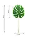 Miniatyrbild 11 av 11: One Piece monstera konstgjorda växter plast tropiska palmblad hem trädgård dekoration tillbehör Fotografering Dekorativ Small SanWeiKui Dark