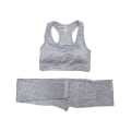Miniatyrbild 6 av 11: Yoga Set Träningskläder Träningsdräkt Toppar Och Leggings för Fitness Sport För Kvinnor 3PCS purple L