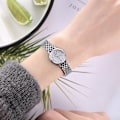 Miniatyrbillede 4 af 5: Dame Simpelt Legeringssæt Ur Mode Dameur Dame Quartz Ur Et Stykke Silver