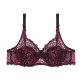 Miniatyrbild 3 av 4: Nya Ankomster Genomskinlig Spetsbroderi Dam BH Sexiga Plus Size Underkläder Bralette Behå White 80C