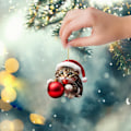 Miniatyrbillede 5 af 11: 2D Akryl Sjov Kat Juletræs Ornament Kat Akryl Ornament Dobbelt Tryk Sjovt Julevedhæng Gave Sjovt Vedhæng C One Size