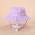Pikkukuva 5 / 11: Kevään ja kesän uusi aurinkohattu miehille ja naisille, vauvan hengittävä, nopeasti kuivuva ranta-hattu, lasten aurinkosuoja säädettävä bucket-hattu Purple pattern S code (50)