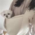 Pikkukuva 3 / 5: Koiranpentujen kantolaukku Käsityönä tehty kissanpentujen lemmikkieläinten ulkoilukäsilaukku Kangas Yhden olkalaukun kassi Olkalaukku Hengittävä Canvas Bag L