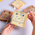 Miniatyrbillede 2 af 4: 100 stk. transparente selvklæbende søde tegneserie dyr brød pasta ananas brød bagning toast skive emballagepose