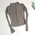 Miniatyrbild 4 av 9: Yoga Tröja Gym Top Träningskläder Löparkläder Träningskläder Dam blue L