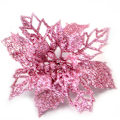 Miniatyrbillede 1 af 8: 1 stk. Kunstige Blomster Jule Fake Blomster Glitter Glædelig Jul Træ Ornamenter Julepynt Til Hjemmet 03