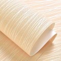 Miniatyrbillede 5 af 5: Moderne Simpel Nonwoven 3d Tapetrulle Glitter Metallisk Stribe Tekstur Himmelblå Flocking Stribe Tapet Til Soveværelse Stue 3D Beige 3D Beige