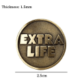 Miniatyrbilde 2 av 4: Movie Ready Player One Extra Life Coin Quarter Cosplay Prop Minnemynt Halloween Gave Default Title
